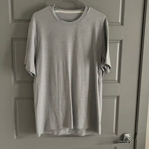 Light gray lulu workout tee
